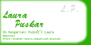 laura puskar business card